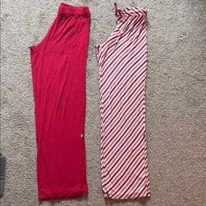 Red and Striped Lounge Pants
